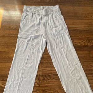 H&M light blue linen pant